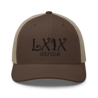 LXIX GOLF CLUB LXIX GOLF CLUB Curve Logo Trucker Cap - Black Logo