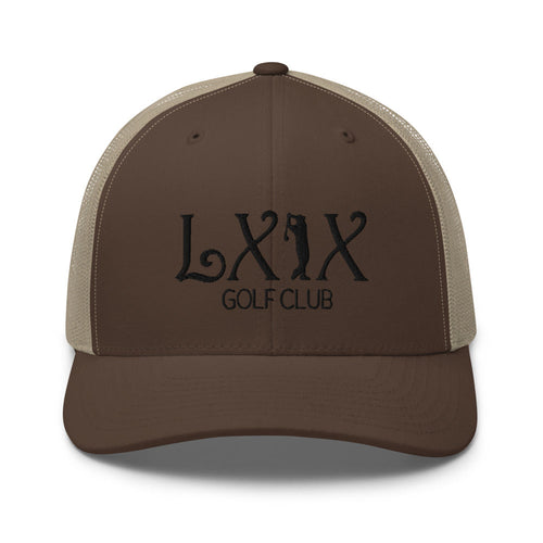 LXIX GOLF CLUB LXIX GOLF CLUB Curve Logo Trucker Cap - Black Logo