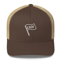 LXIX GOLF CLUB LXIX GOLF CLUB LXIX Flag Trucker Cap