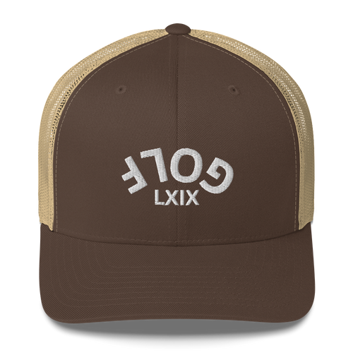 Upside Down LXIX Golf Arch Trucker Cap LXIX GOLF CLUB