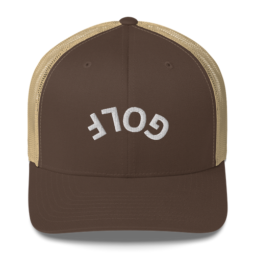 Upside Down Golf Arch Trucker Cap LXIX GOLF CLUB