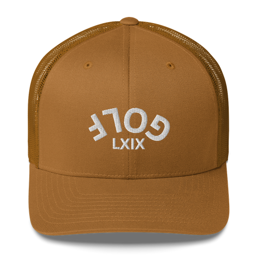 Upside Down LXIX Golf Arch Trucker Cap LXIX GOLF CLUB