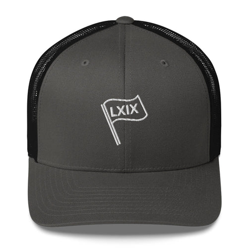 LXIX GOLF CLUB LXIX GOLF CLUB LXIX Flag Trucker Cap