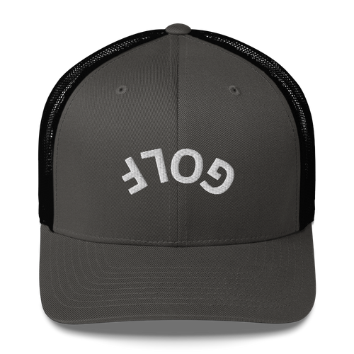 Upside Down Golf Arch Trucker Cap LXIX GOLF CLUB