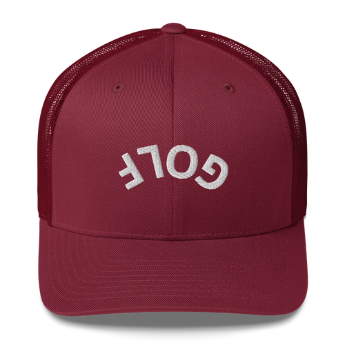 Upside Down Golf Arch Trucker Cap LXIX GOLF CLUB