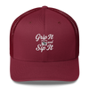 Grip It and Sip It Trucker Hat – Classic Golf Style with a Twist LXIX GOLF CLUB