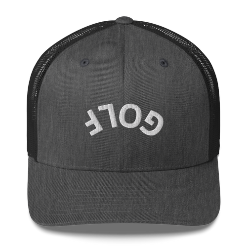 Upside Down Golf Arch Trucker Cap LXIX GOLF CLUB