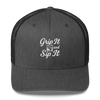 Grip It and Sip It Trucker Hat – Classic Golf Style with a Twist LXIX GOLF CLUB