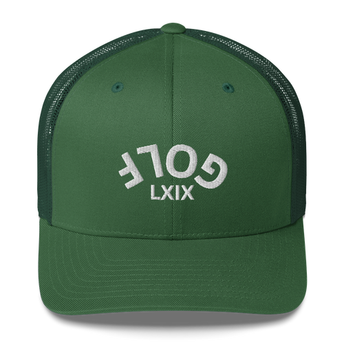 Upside Down LXIX Golf Arch Trucker Cap LXIX GOLF CLUB