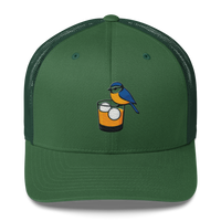 Birdie Juice Golf Hat – Trucker Cap for Golfers (Silver/Charcoal/Green) LXIX GOLF CLUB