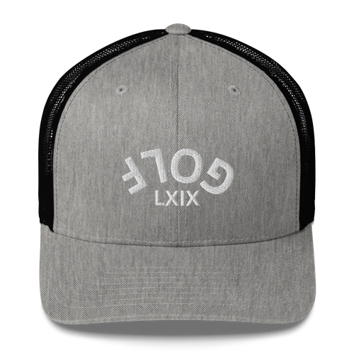 Upside Down LXIX Golf Arch Trucker Cap LXIX GOLF CLUB