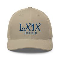 LXIX GOLF CLUB LXIX GOLF CLUB Curve Logo Trucker Cap - Blue Logo