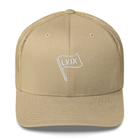 LXIX GOLF CLUB LXIX GOLF CLUB LXIX Flag Trucker Cap