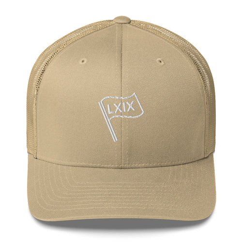 LXIX GOLF CLUB LXIX GOLF CLUB LXIX Flag Trucker Cap