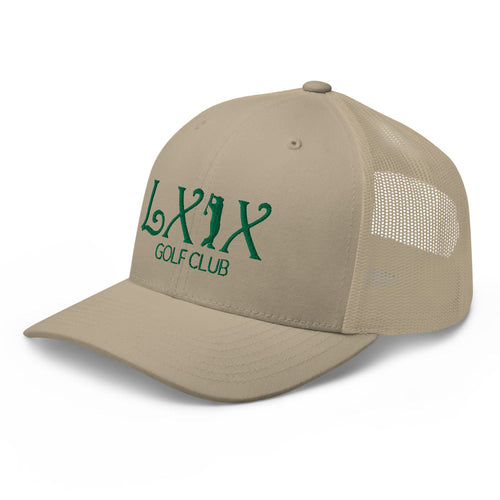 LXIX GOLF CLUB LXIX GOLF CLUB Curve Logo Trucker Cap - Green Logo