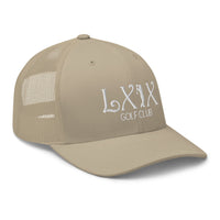 LXIX GOLF CLUB LXIX GOLF CLUB Curve Logo Trucker Cap - White Logo