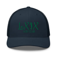 LXIX GOLF CLUB LXIX GOLF CLUB Curve Logo Trucker Cap - Green Logo