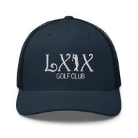 LXIX GOLF CLUB LXIX GOLF CLUB Curve Logo Trucker Cap - White Logo