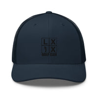 LXIX GOLF CLUB LXIX GOLF CLUB Four Box Logo Trucker Cap - Black Logo