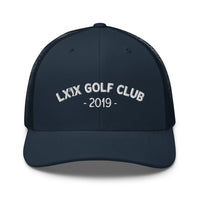 LXIX GOLF CLUB LXIX GOLF CLUB Arch Logo Trucker Cap - White Logo