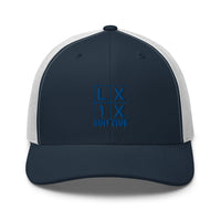 LXIX GOLF CLUB LXIX GOLF CLUB Four Box Logo Trucker Cap - Blue Logo