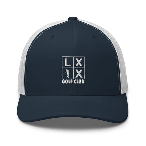 LXIX GOLF CLUB LXIX GOLF CLUB Four Box Logo Trucker Cap - White Logo