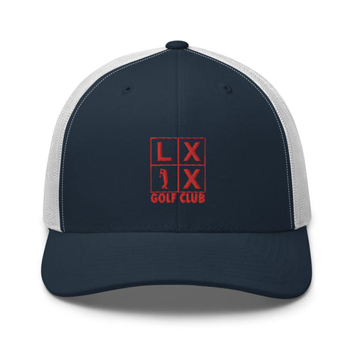 LXIX GOLF CLUB LXIX GOLF CLUB Four Box Logo Trucker Cap - Red Logo
