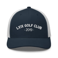 LXIX GOLF CLUB LXIX GOLF CLUB Arch Logo Trucker Cap - White Logo