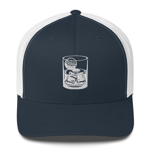 Whiskey Glass Trucker Cap LXIX GOLF CLUB