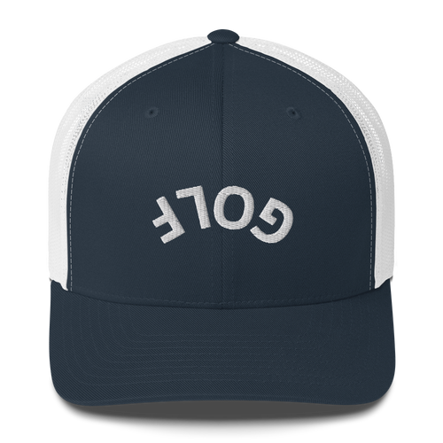 Upside Down Golf Arch Trucker Cap LXIX GOLF CLUB