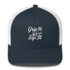 Grip It and Sip It Trucker Hat – Classic Golf Style with a Twist LXIX GOLF CLUB