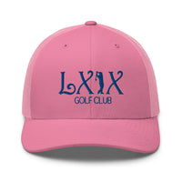 LXIX GOLF CLUB LXIX GOLF CLUB Curve Logo Trucker Cap - Blue Logo