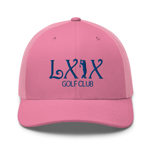 LXIX GOLF CLUB LXIX GOLF CLUB Curve Logo Trucker Cap - Blue Logo