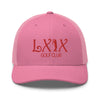LXIX GOLF CLUB LXIX GOLF CLUB Curve Logo Trucker Cap - Red Logo