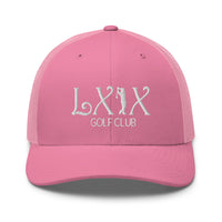 LXIX GOLF CLUB LXIX GOLF CLUB Curve Logo Trucker Cap - White Logo