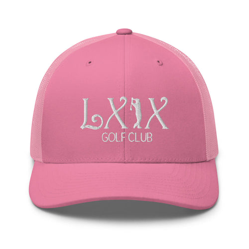 LXIX GOLF CLUB LXIX GOLF CLUB Curve Logo Trucker Cap - White Logo