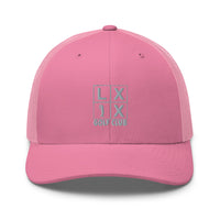 LXIX GOLF CLUB LXIX GOLF CLUB Four Box Logo Trucker Cap - Gray Logo