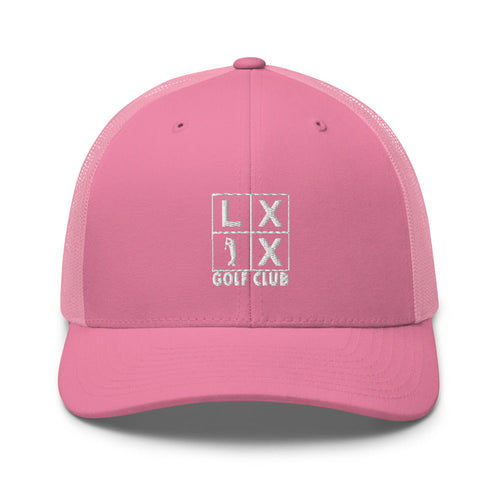 LXIX GOLF CLUB LXIX GOLF CLUB Four Box Logo Trucker Cap - White Logo