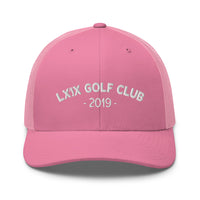 LXIX GOLF CLUB LXIX GOLF CLUB Arch Logo Trucker Cap - White Logo