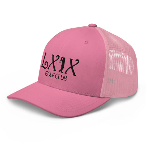 LXIX GOLF CLUB LXIX GOLF CLUB Curve Logo Trucker Cap - Black Logo