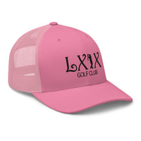 LXIX GOLF CLUB LXIX GOLF CLUB Curve Logo Trucker Cap - Black Logo