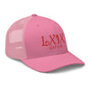 LXIX GOLF CLUB LXIX GOLF CLUB Curve Logo Trucker Cap - Red Logo