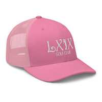 LXIX GOLF CLUB LXIX GOLF CLUB Curve Logo Trucker Cap - White Logo
