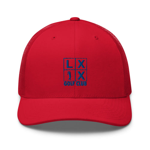 LXIX GOLF CLUB LXIX GOLF CLUB Four Box Logo Trucker Cap - Blue Logo