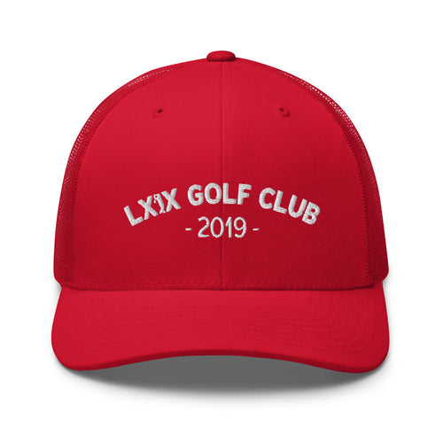 LXIX GOLF CLUB LXIX GOLF CLUB Arch Logo Trucker Cap - White Logo