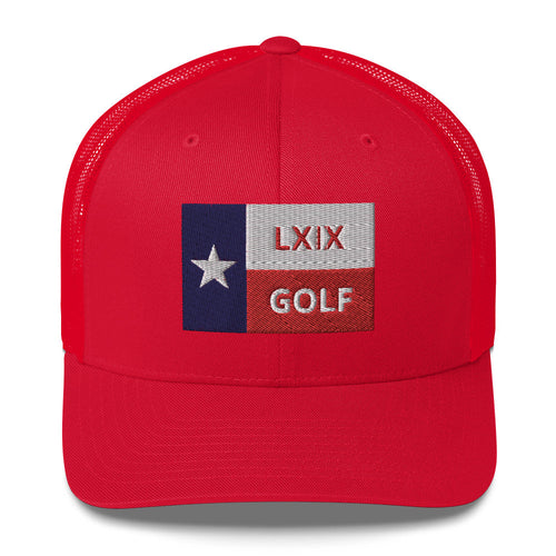 LXIX GOLF CLUB LXIX GOLF CLUB Texas Flag Trucker Cap