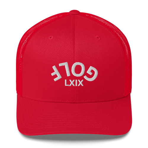 Upside Down LXIX Golf Arch Trucker Cap LXIX GOLF CLUB