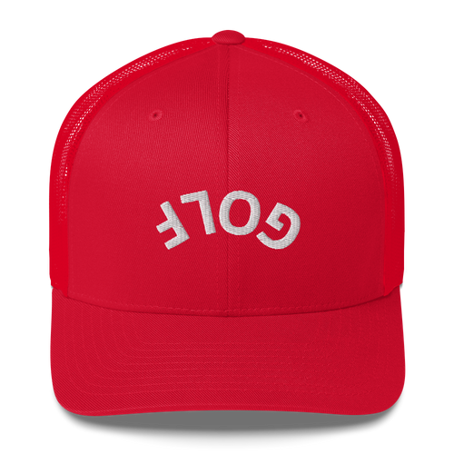 Upside Down Golf Arch Trucker Cap LXIX GOLF CLUB