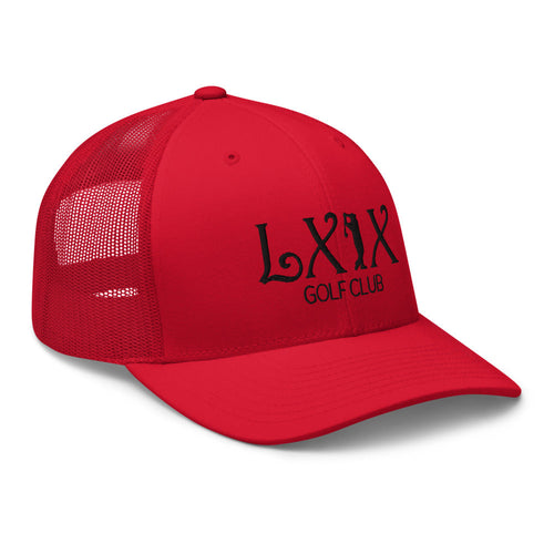 LXIX GOLF CLUB LXIX GOLF CLUB Curve Logo Trucker Cap - Black Logo