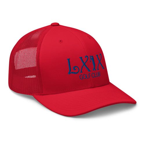 LXIX GOLF CLUB LXIX GOLF CLUB Curve Logo Trucker Cap - Blue Logo